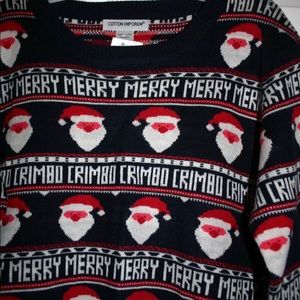 Cotton Emporium Sweaters - Women's XL holiday Merry Crimbo Christmas Sweater Cotton Emporium Sweaters - Women's XL holiday Merry Crimbo Christmas Sweater